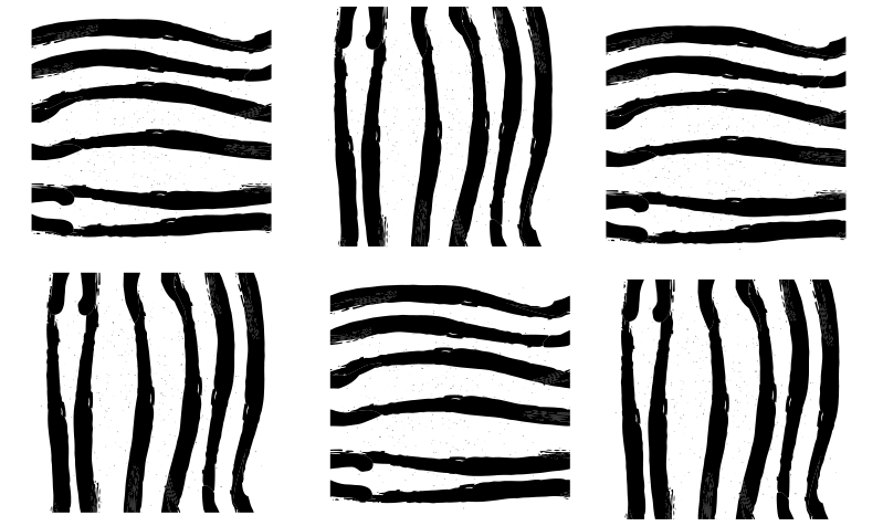 乙烯基地毯条纹有机黑线 - TenStickers