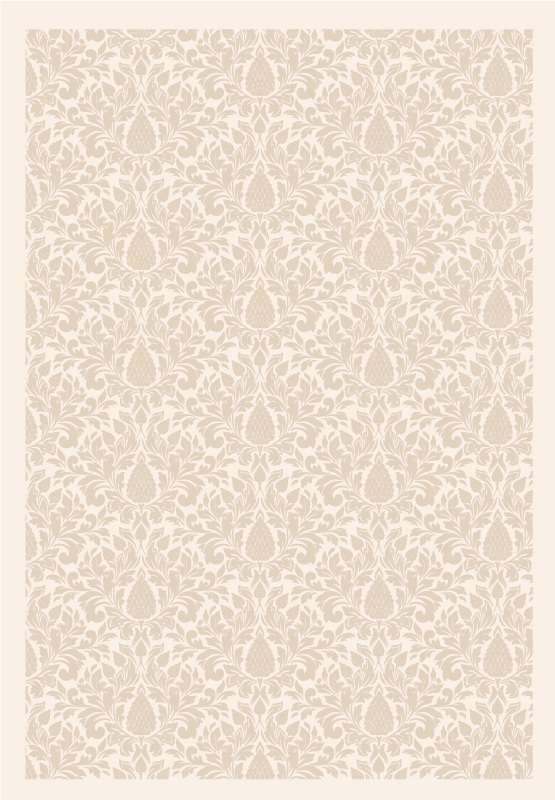 天然乙烯基地毯优雅花卉图案 - TenStickers