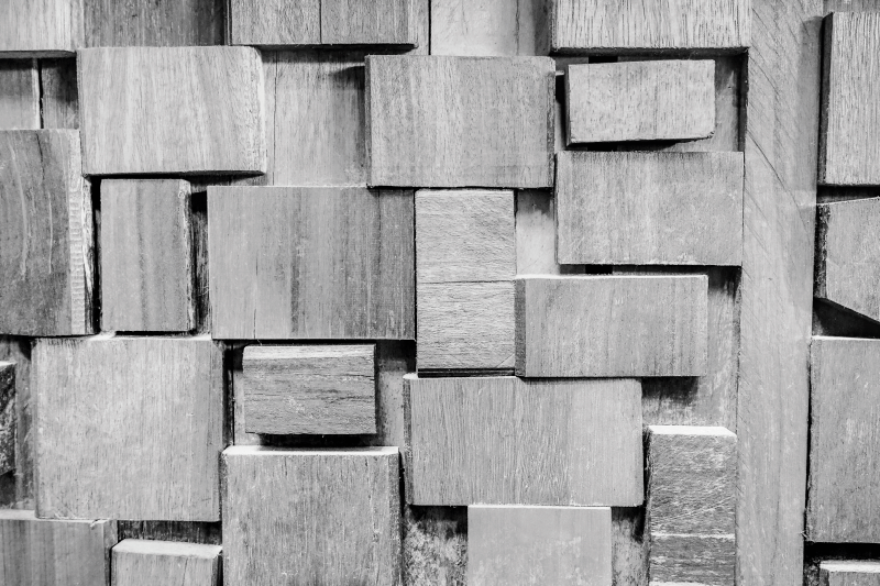 木板黑暗3d纹理木材乙烯基地毯 - TenStickers