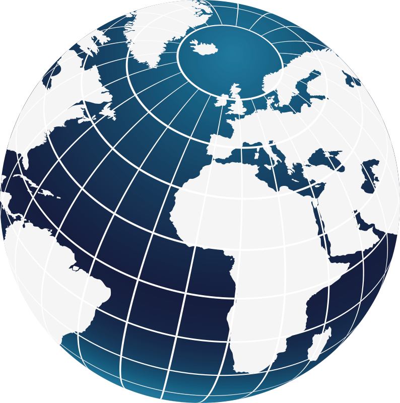 乙烯基地毯蓝色全球设计 - TenStickers