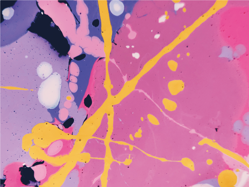 乙烯基地毯色彩斑斓的抽象飞溅 - TenStickers