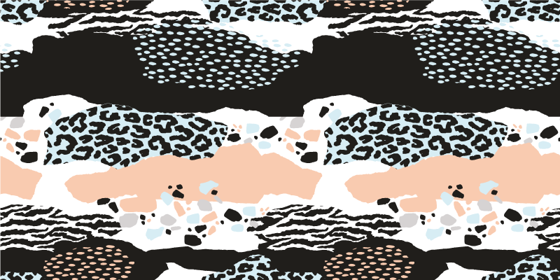 乙烯基地毯动物印花时尚豹子图案 - TenStickers