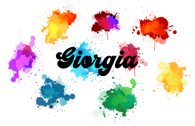 乙烯基地毯，圆形设计带泼溅效果 - TenStickers