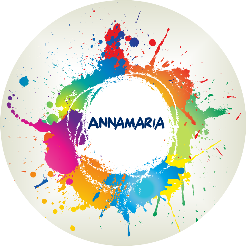 乙烯基地毯 名称的斑点装饰 - TenStickers