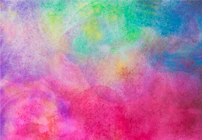 卧室乙烯基地毯色彩斑斓水彩效果 - TenStickers