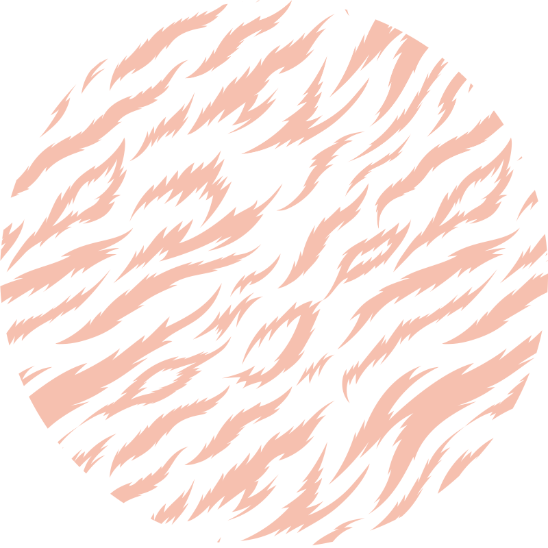 乙烯基地毯动物印花虎纹图案 - TenStickers