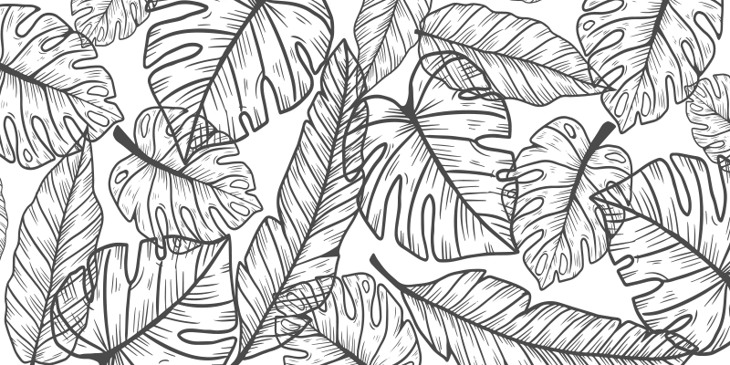 乙烯基地毯托儿所绿意丛林主题 - TenStickers