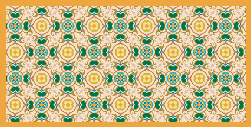 土耳其马赛克瓷砖效果乙烯基地毯 - TenStickers