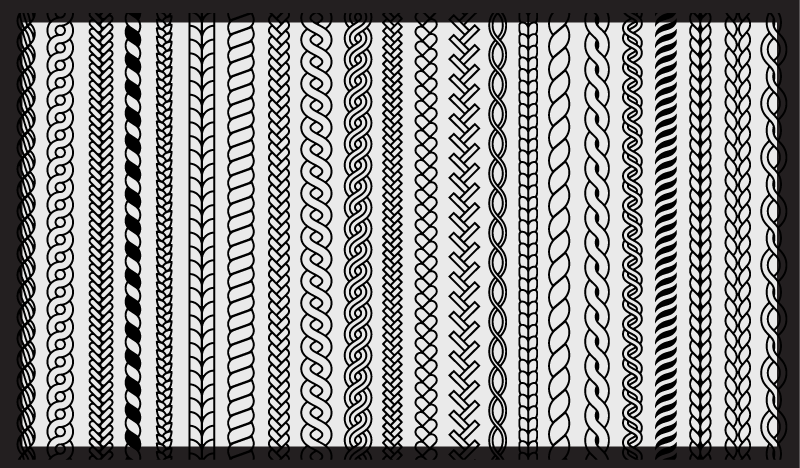 乙烯基地毯浴室条纹与环状设计 - TenStickers