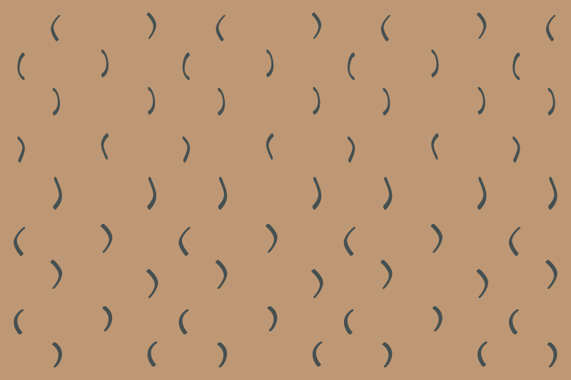 极简主义曲线棕色图案 - TenStickers