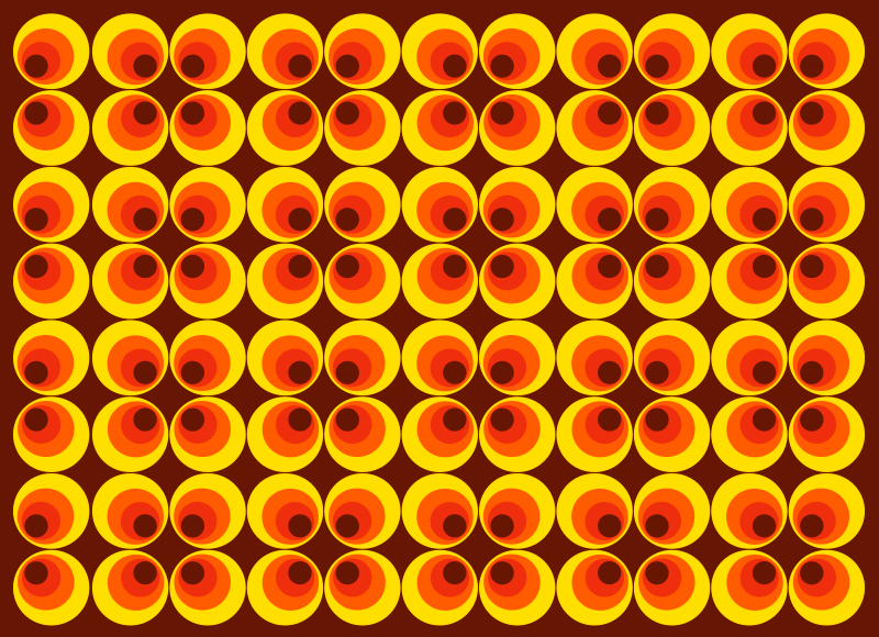 乙烯基地毯，生动圆形图案 - TenStickers