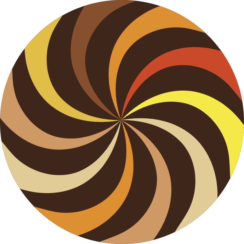 乙烯基地毯条纹螺旋色彩爆发 - TenStickers