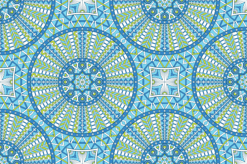 乙烯基地毯展现时尚几何图案 - TenStickers