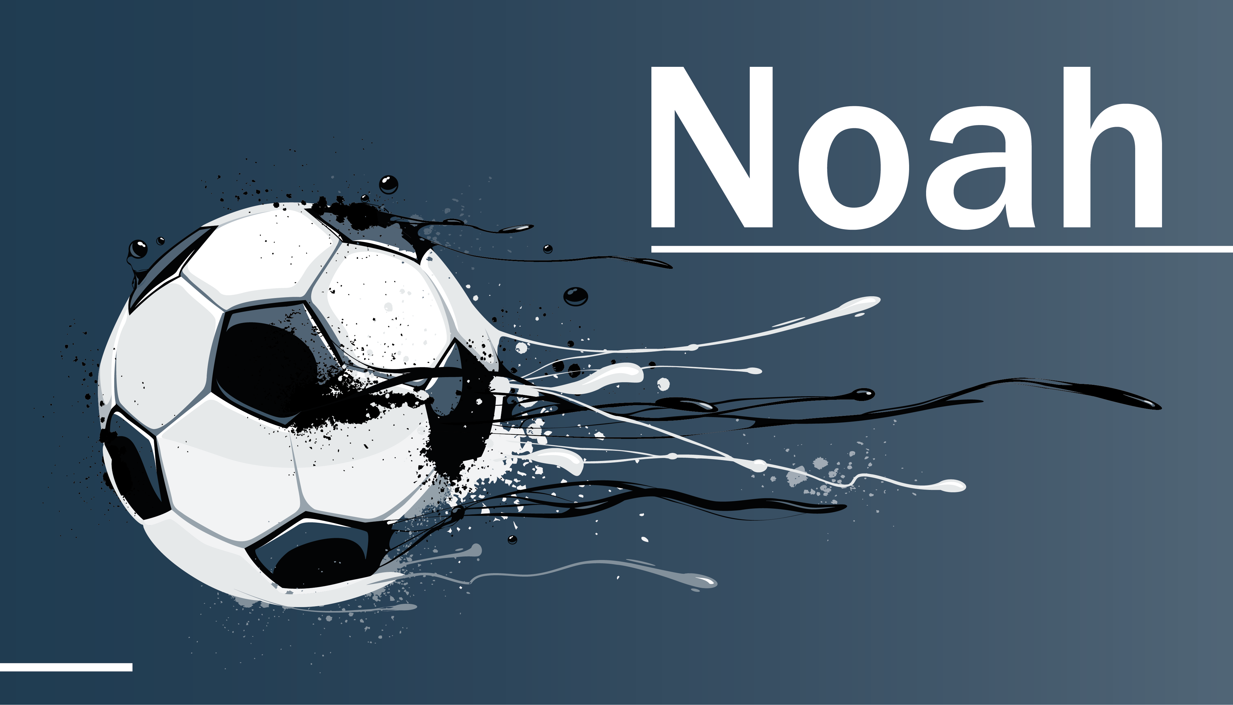 乙烯基地毯 足球动作个性化定制 - TenStickers