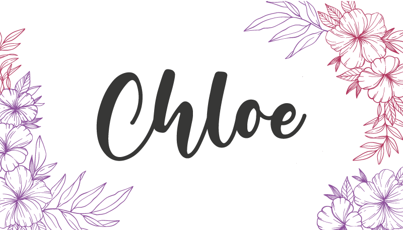 乙烯基地毯 花卉定制名称 - TenStickers