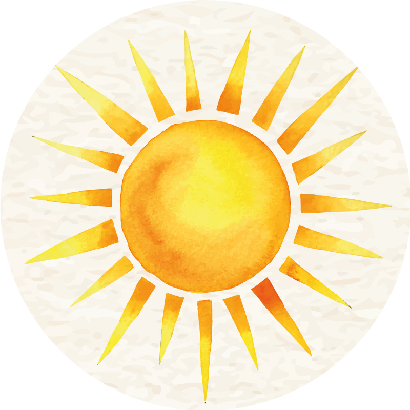 天然乙烯基地毯阳光绽放 - TenStickers