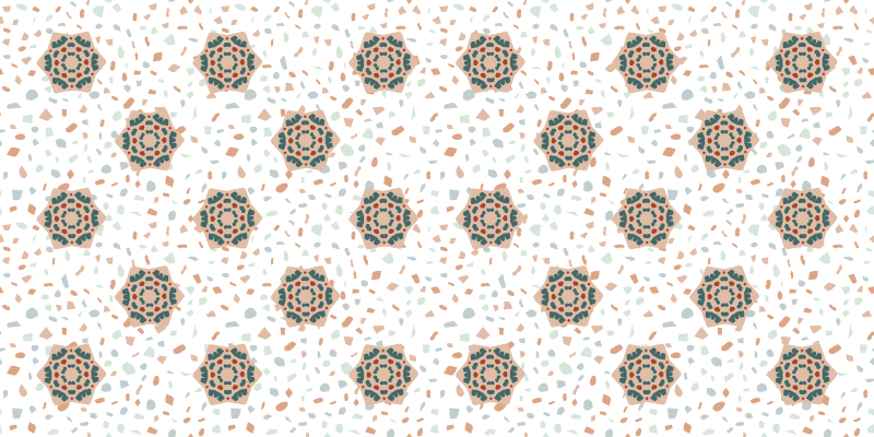 乙烯基地毯白色马赛克 - TenStickers