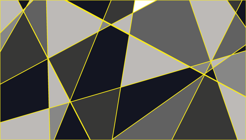 乙烯基地毯几何灰色三角线条 - TenStickers