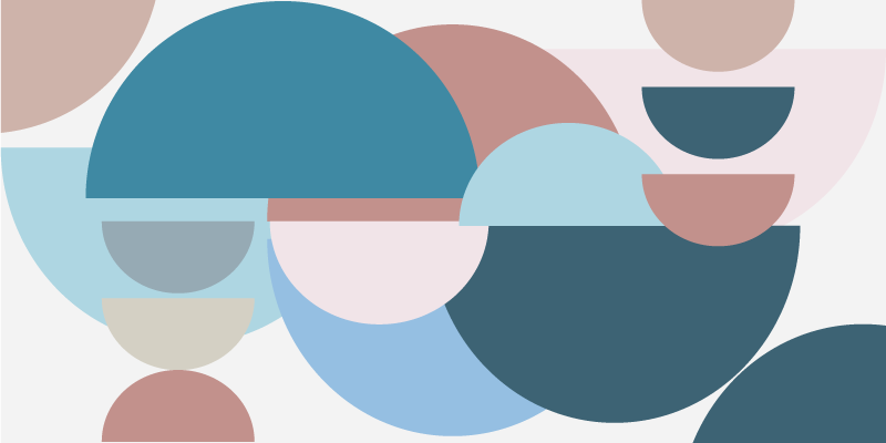 乙烯基地毯几何圆形图案变体 - TenStickers