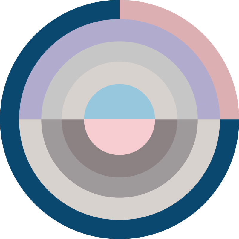 乙烯基地毯呈现环形色彩调色板 - TenStickers