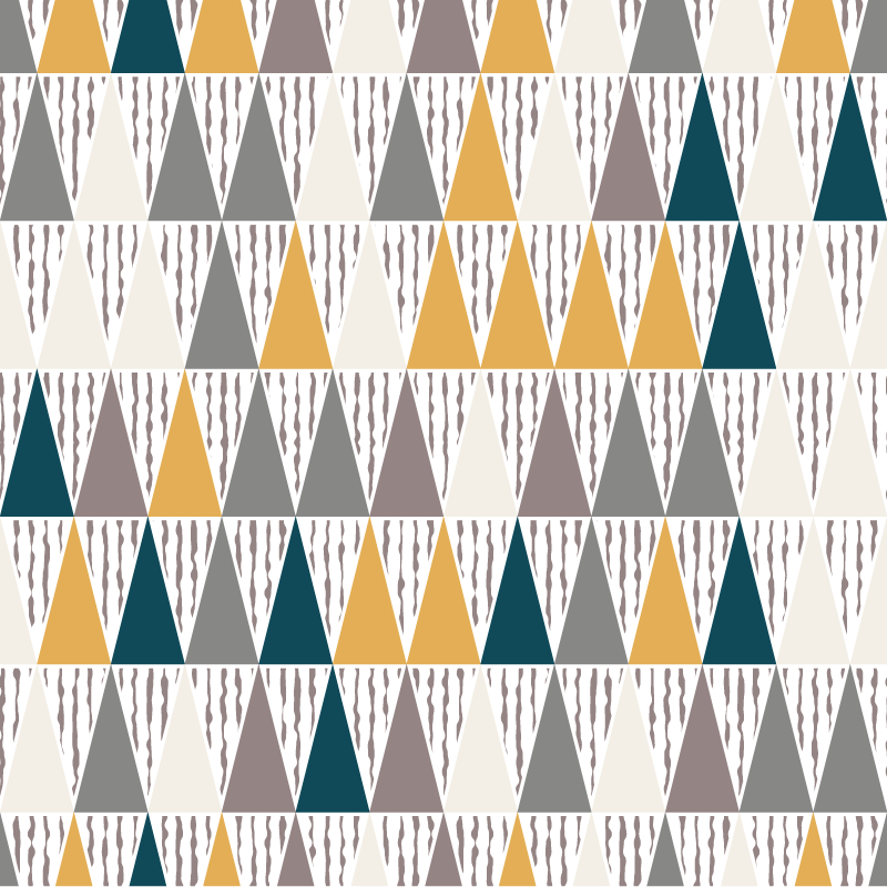 乙烯基地毯几何三角色调分块 - TenStickers
