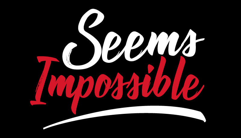 乙烯基地毯与短语似乎不可能 - TenStickers