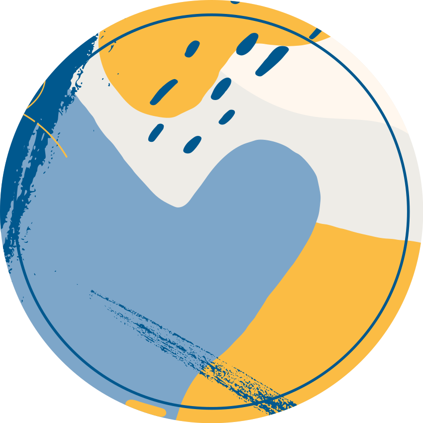 乙烯基地毯 石头效果 圆形艺术 - TenStickers