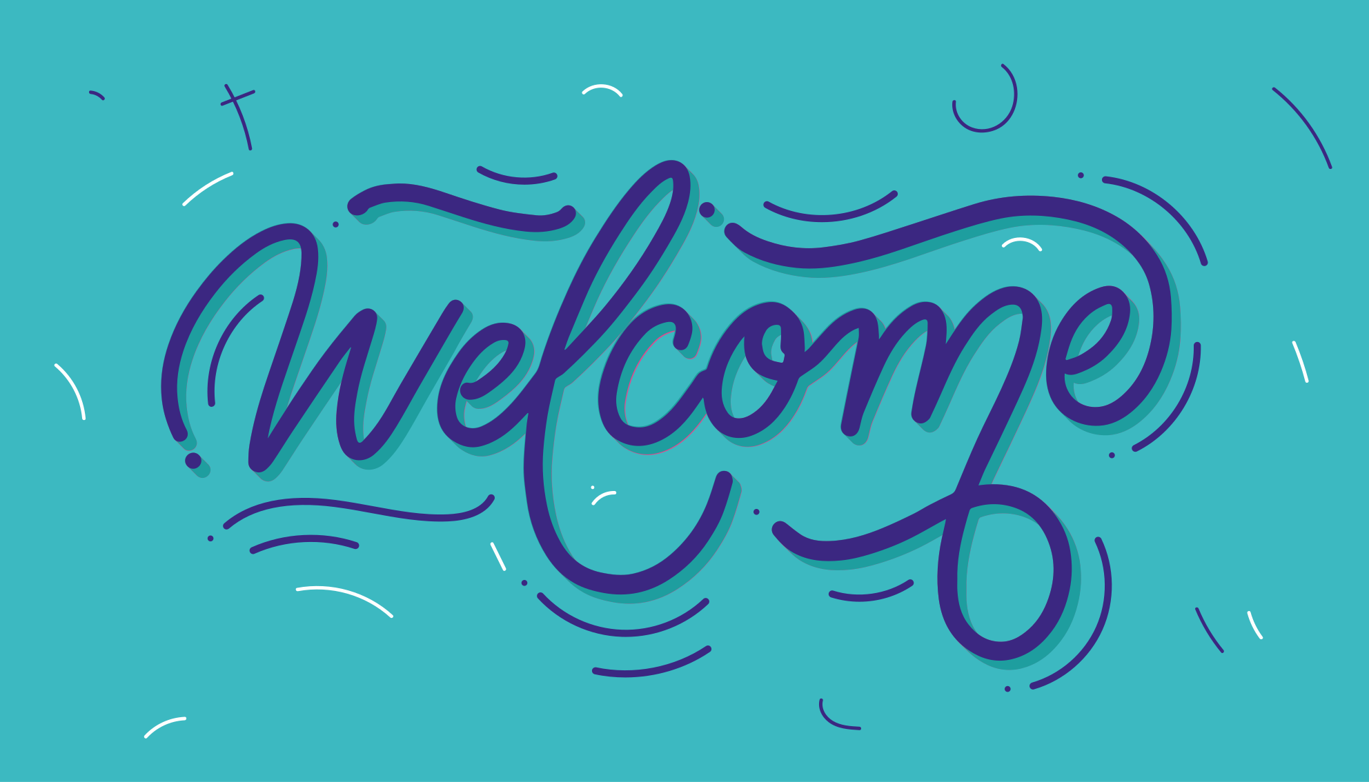 乙烯基地毯入口大厅欢迎蓝色设计 - TenStickers