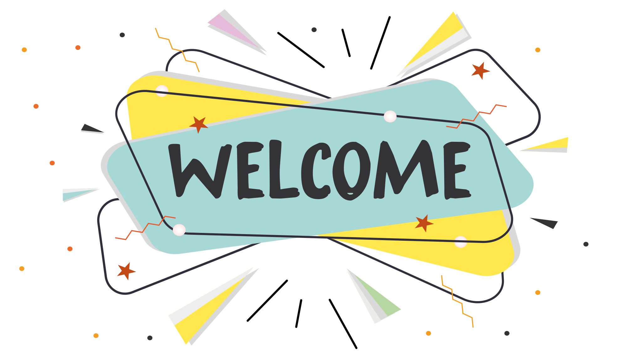 乙烯基地毯入口大厅抽象欢迎 - TenStickers