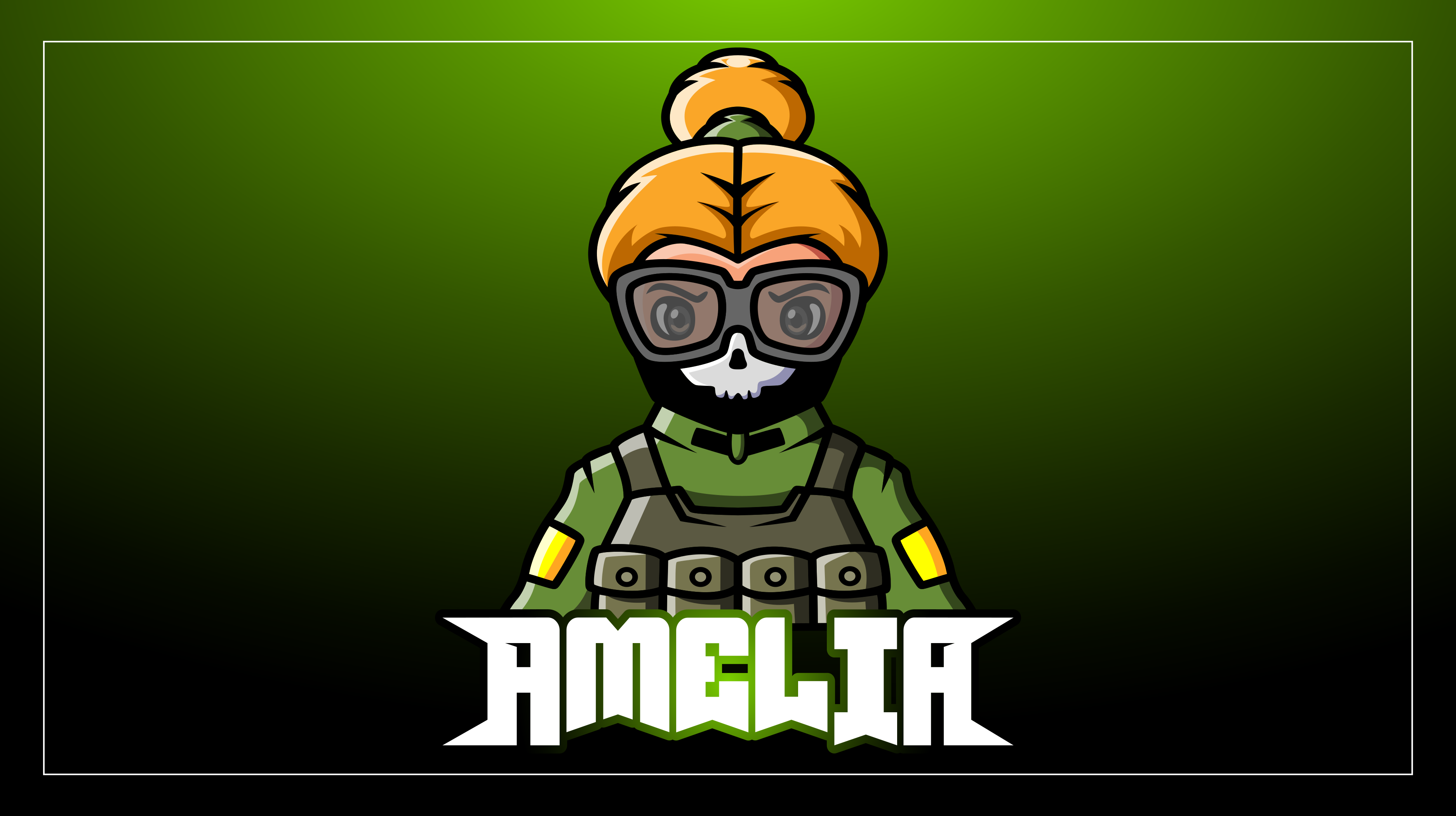 乙烯基地毯 女战士定制名字款 - TenStickers