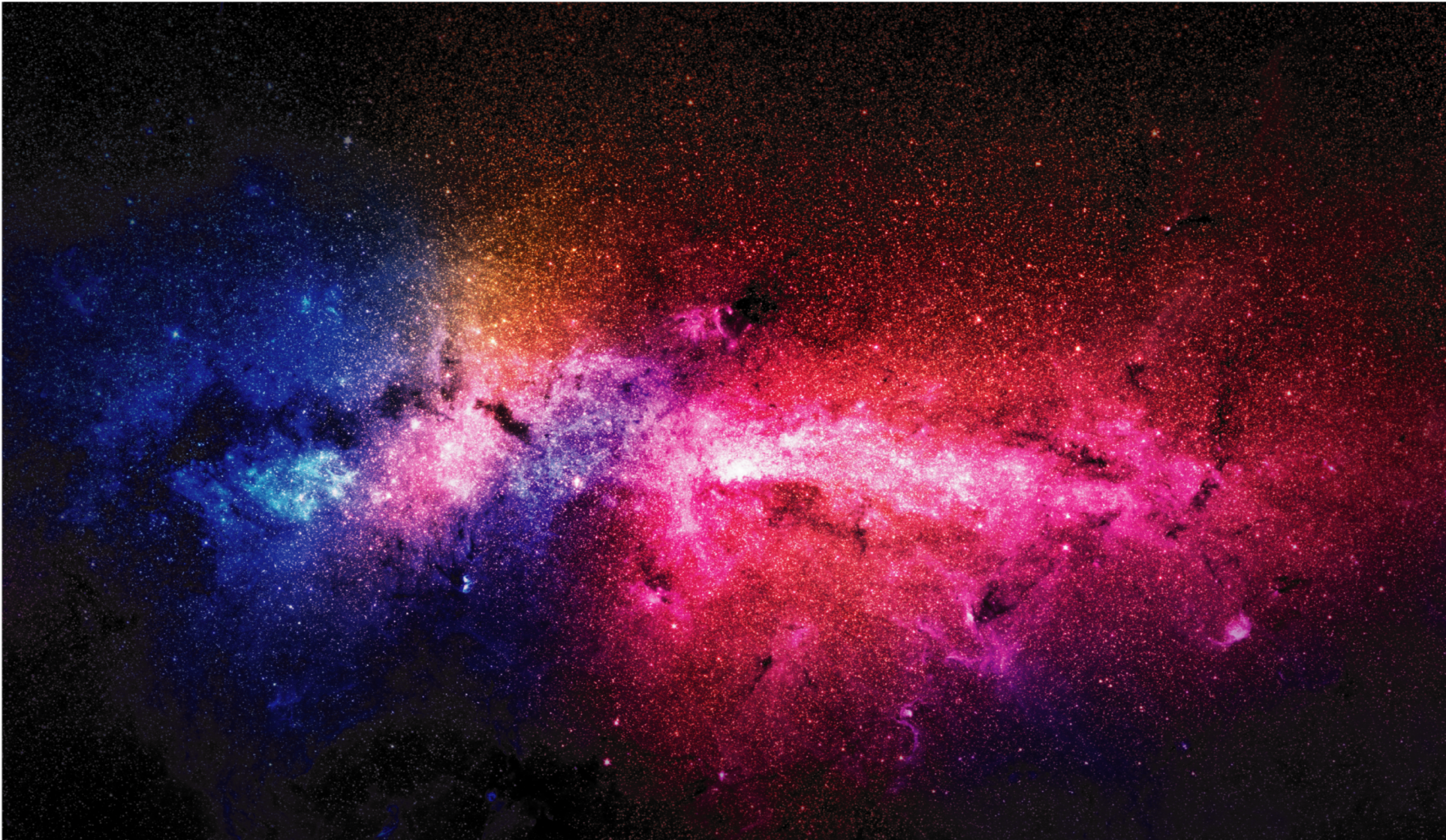 乙烯基地毯星星银河色彩爆发 - TenStickers