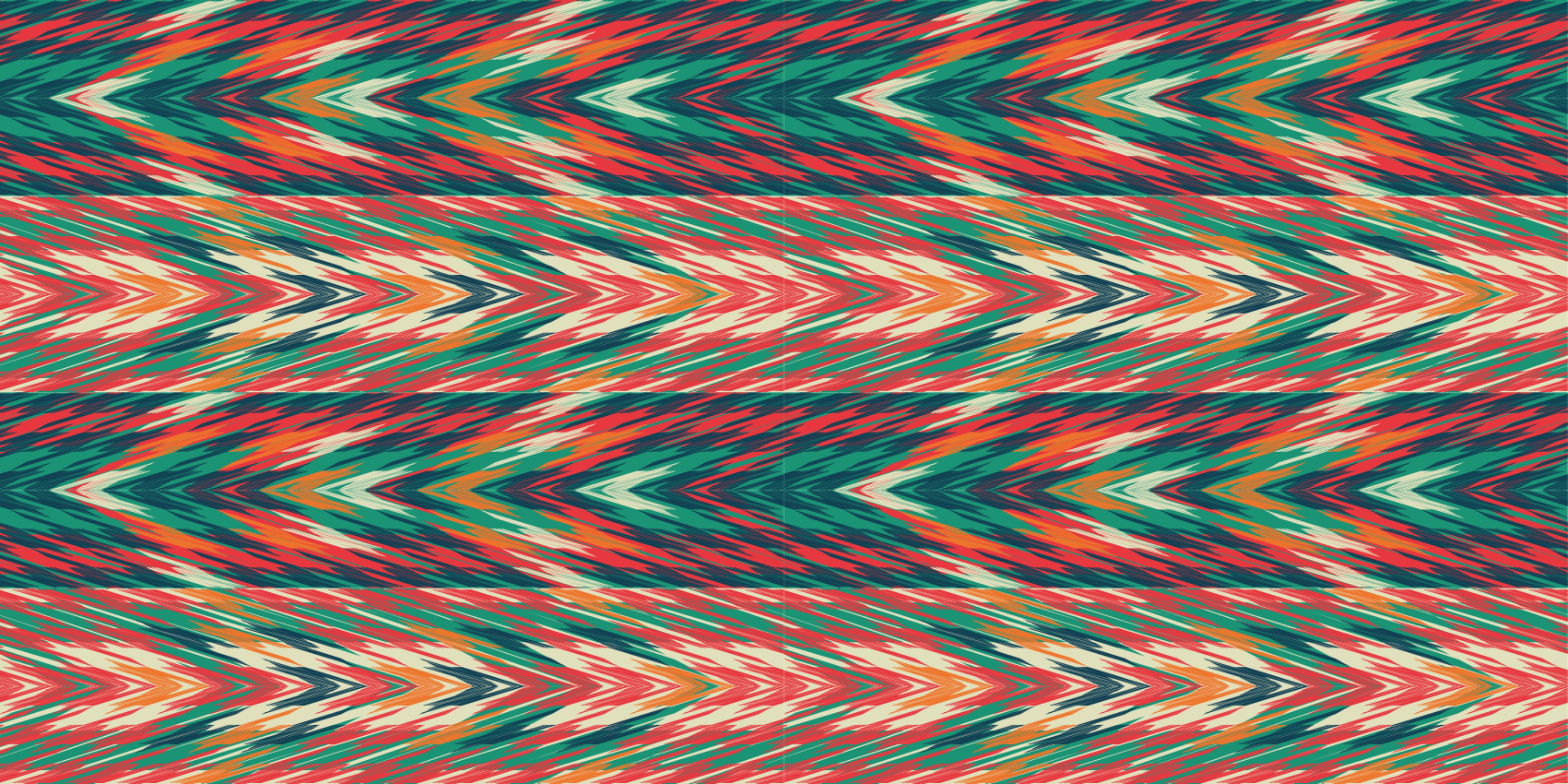 乙烯基地毯条纹动态色彩波纹 - TenStickers