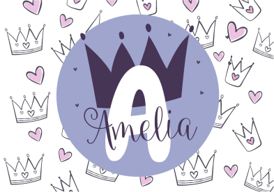 乙烯基地毯个性化王冠印花 - TenStickers