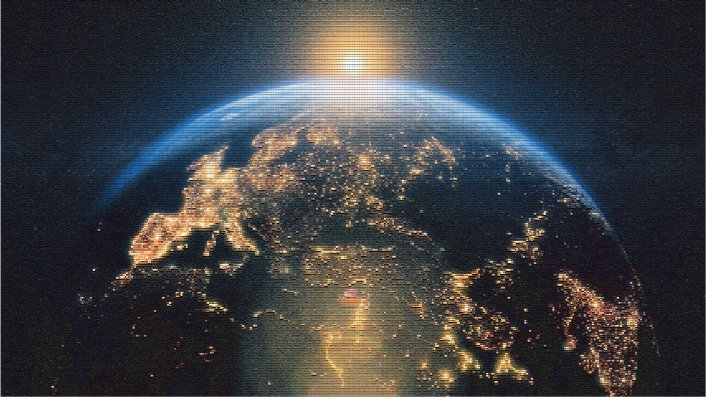 乙烯基地毯 从高空看地球 - TenStickers