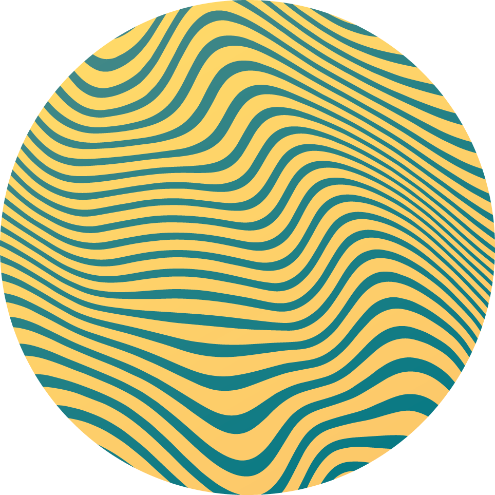 乙烯基地毯条纹曲线设计概念 - TenStickers