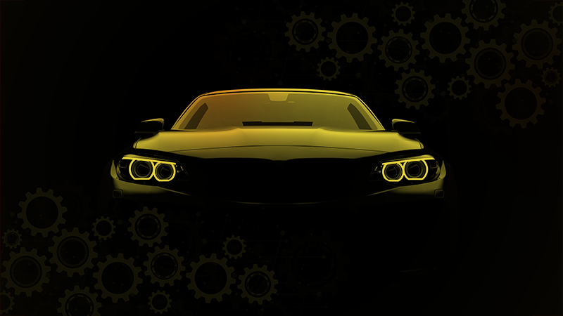 乙烯基地毯运动轿车轮廓 - TenStickers