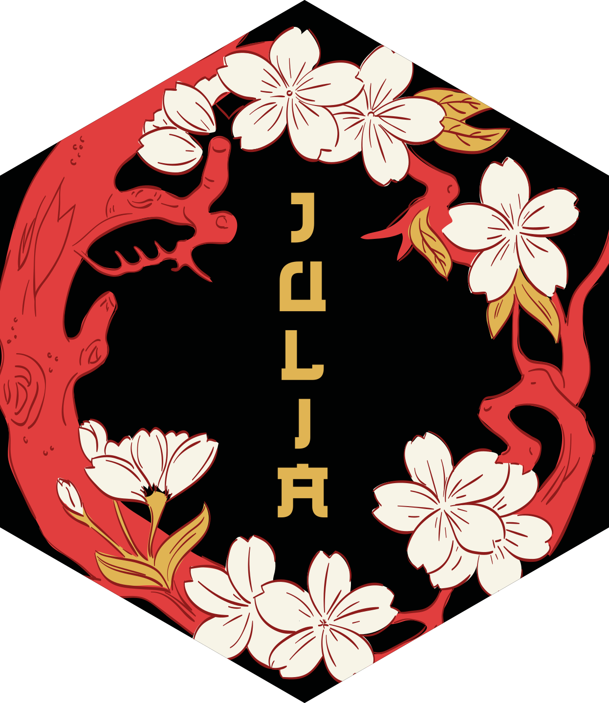 乙烯基地毯名称个性化花卉和谐 - TenStickers