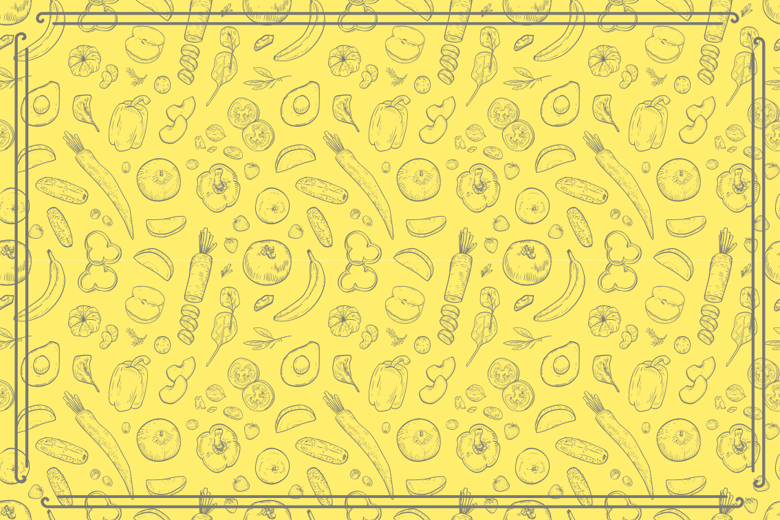 乙烯基厨房地毯趣味水果图案 - TenStickers