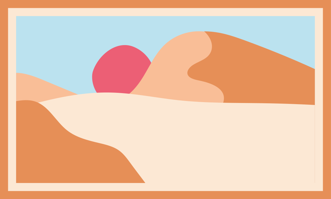 天然乙烯基地毯沙丘风景日落 - TenStickers