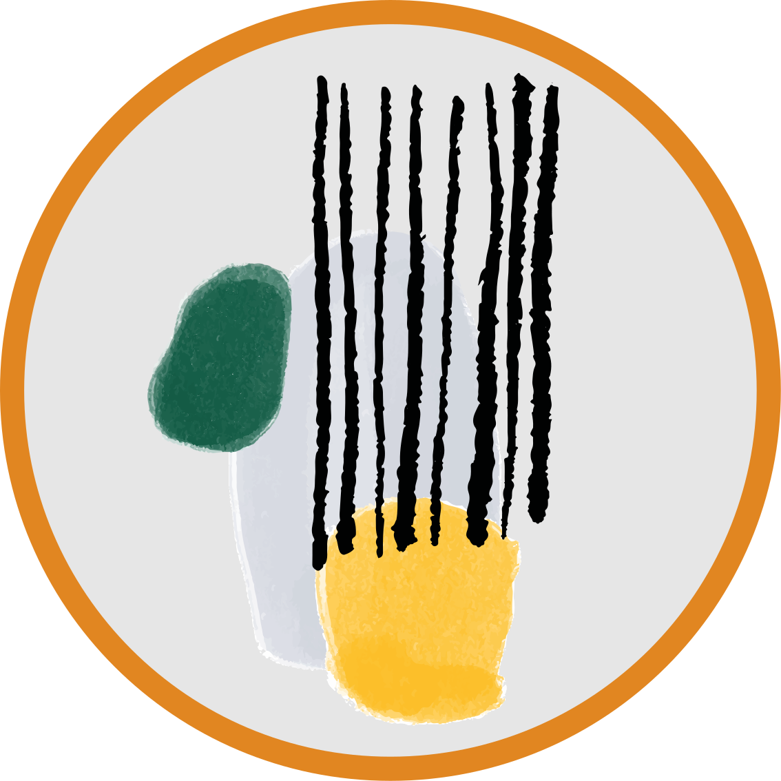 极简主义几何色彩分段设计 - TenStickers