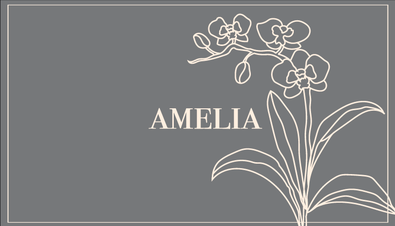 乙烯基地毯名称优雅花卉个性化设计 - TenStickers