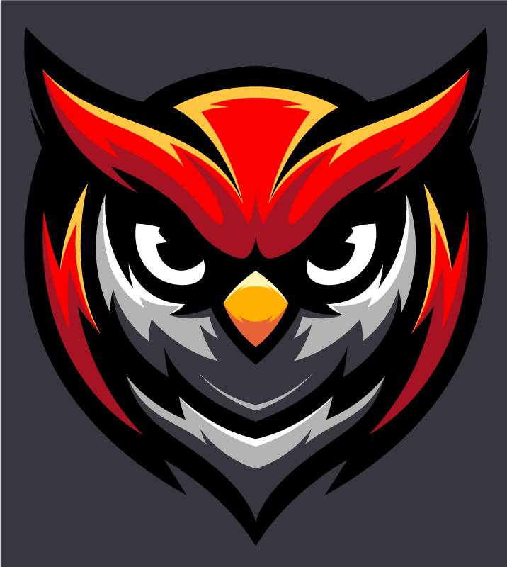 乙烯基地毯猫头鹰图案大胆设计 - TenStickers