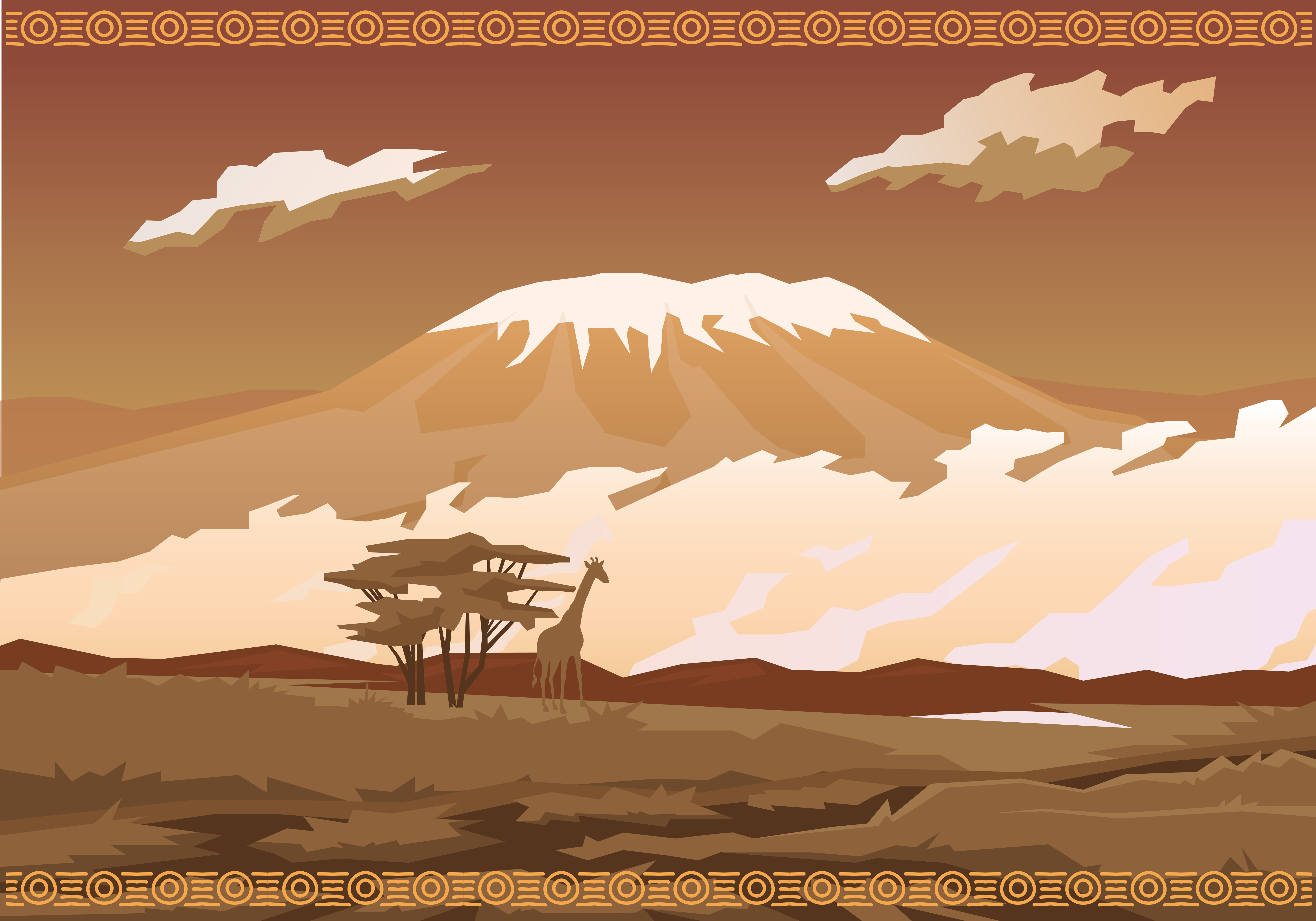 天然乙烯基地毯壮丽山景 - TenStickers