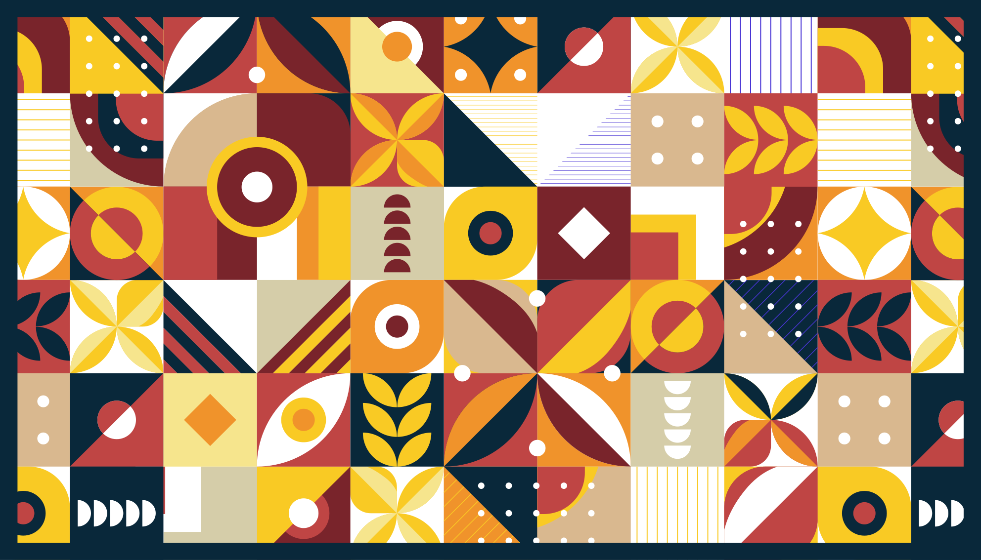 乙烯基地毯生动的组合 - TenStickers