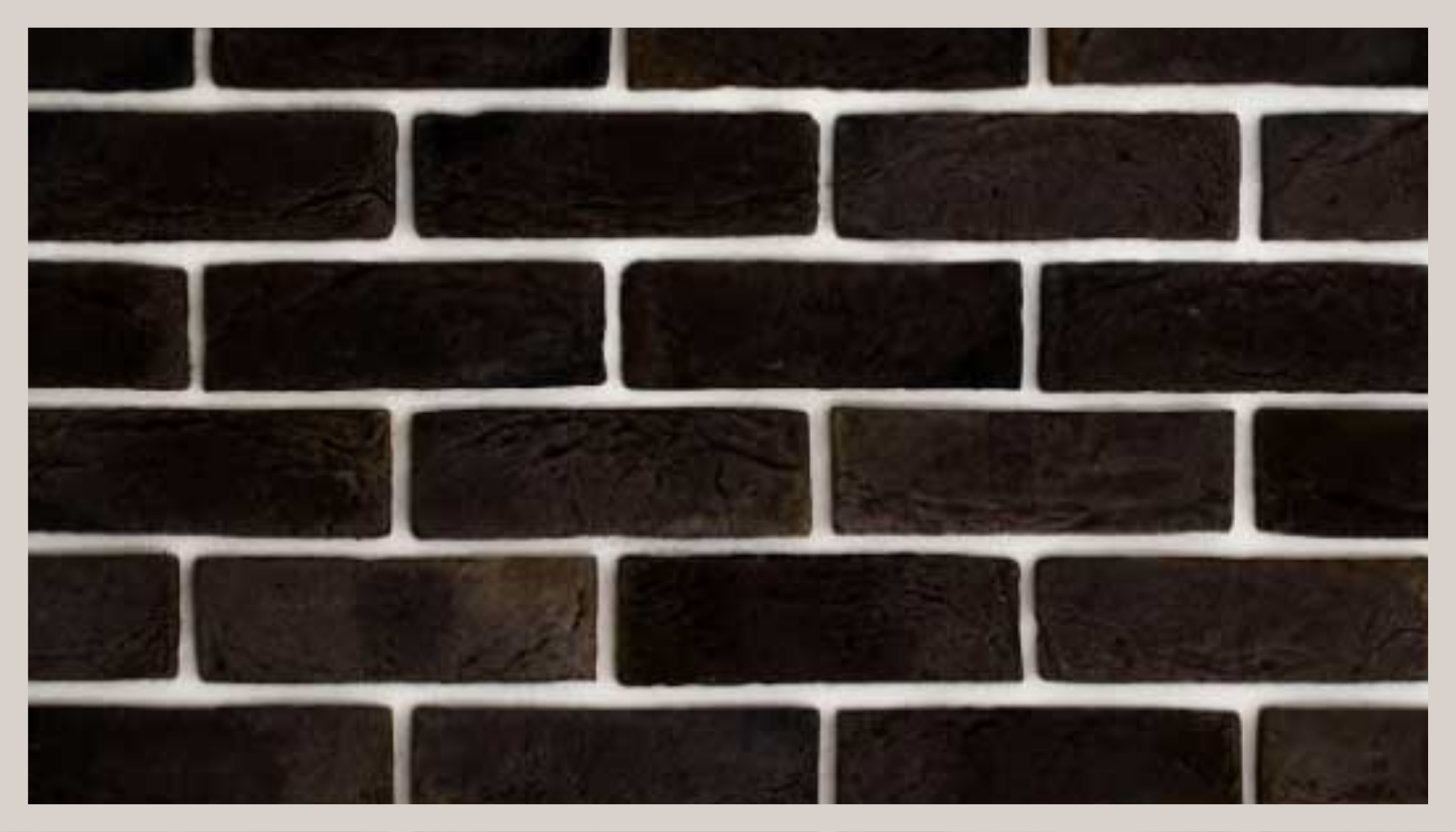 乙烯基地毯 石头效果 黑色砖纹设计 - TenStickers