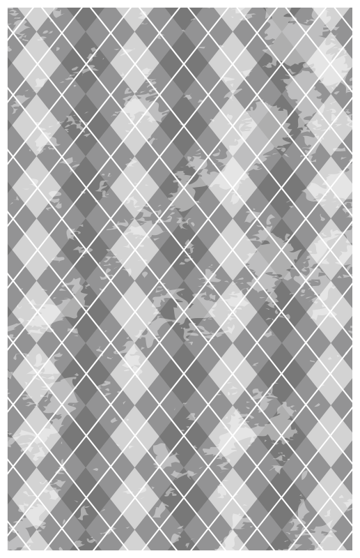 旧的深灰色对角线北欧乙烯基地毯 - TenStickers