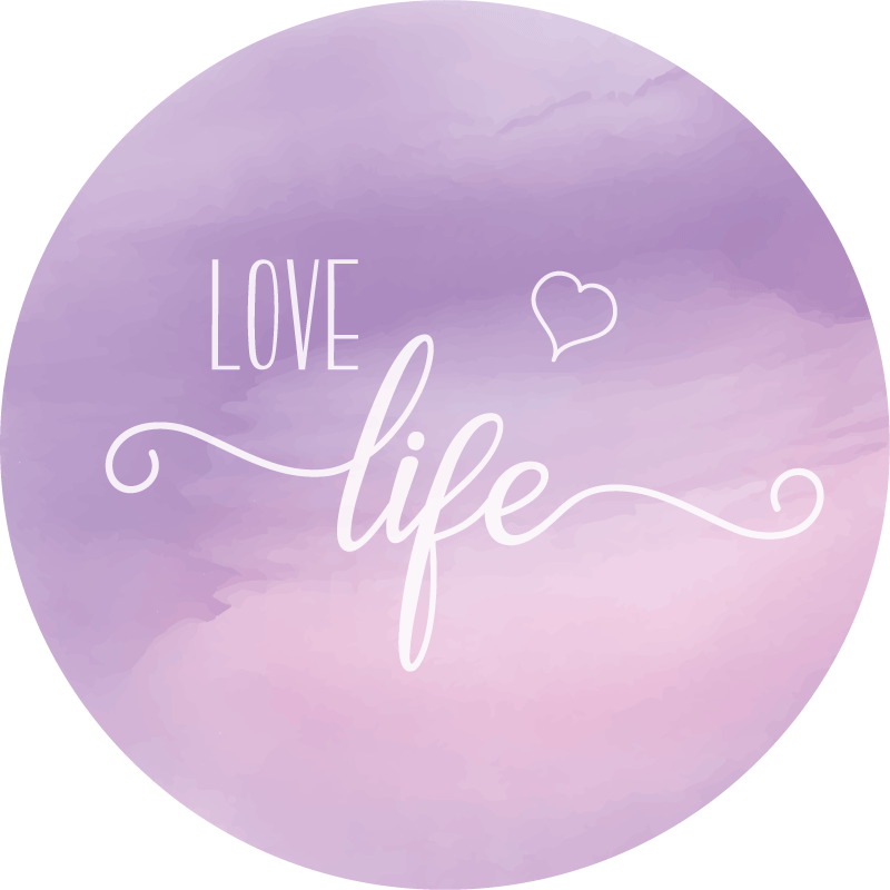 乙烯基地毯与短语 价值生活 - TenStickers