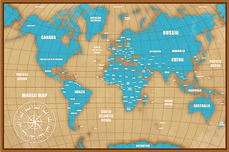 乙烯基地毯蓝色国家设计 - TenStickers