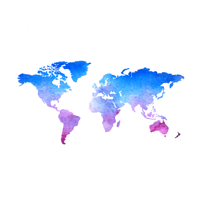 乙烯基地毯呈现圆形水彩纹理 - TenStickers