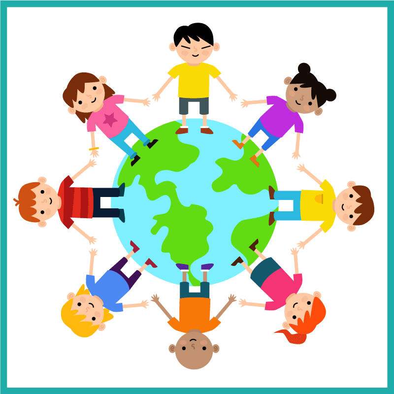 乙烯基地毯 世界携手共进 - TenStickers